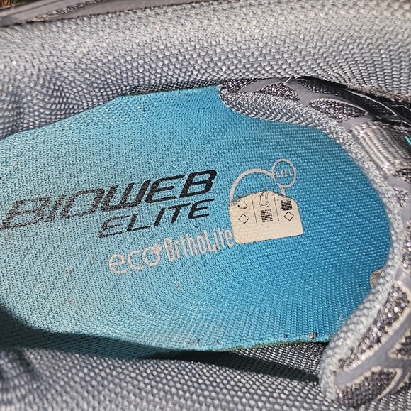 Puma Bioweb Elite Gray Turquoise Blue Ortholite Running Tennis Sneaker Shoes 8.5 - Picture 7 of 13